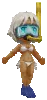 Snorkeling Girl (Evolved)